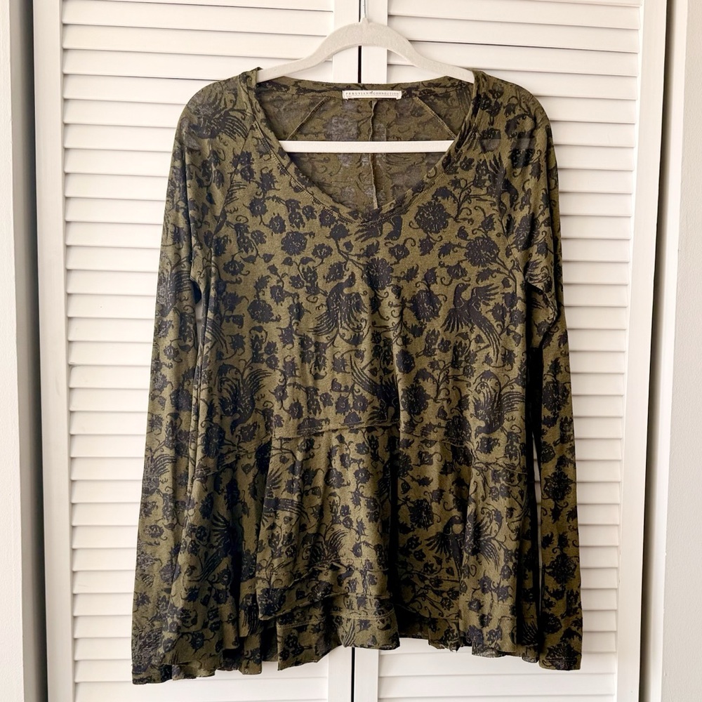 Peruvian Connection Tunic Top – Size Small - Picture 2 of 9